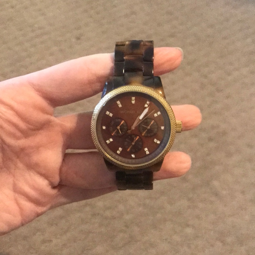 Michael Kors Tortoise Shell Watch